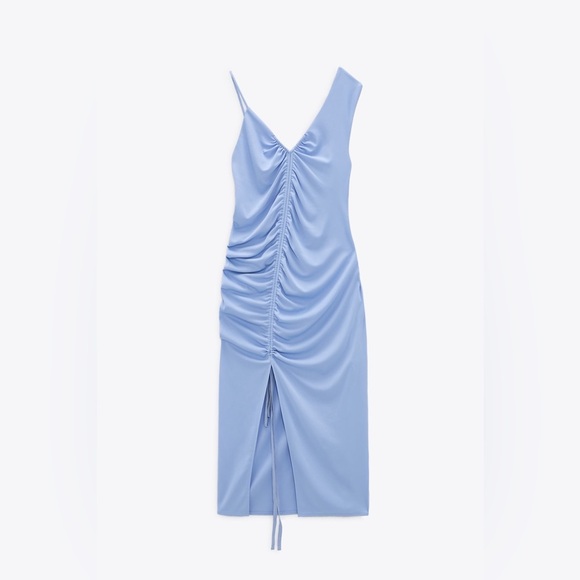 Zara Dresses & Skirts - Zara Assymetrical Midi Dress